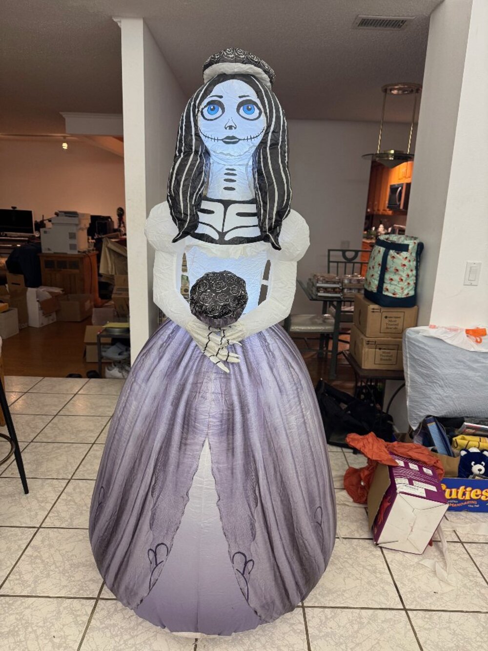 GOOSH Inflatable Halloween Skeleton Bride